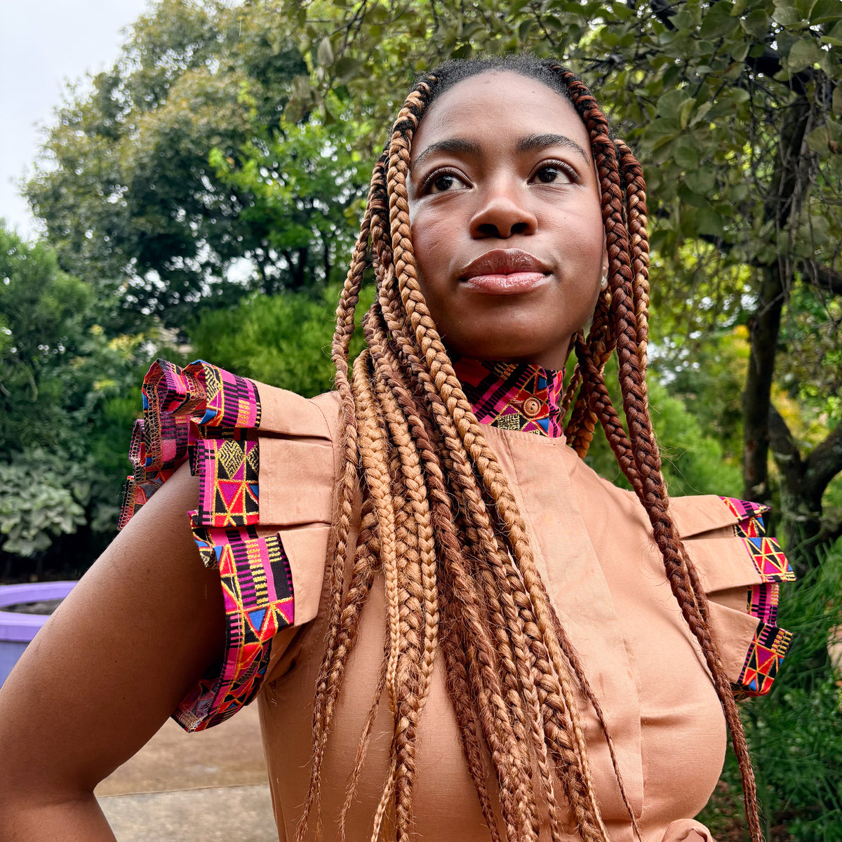 Vulindlela Dress Brown Heritage - DR PACHANGA