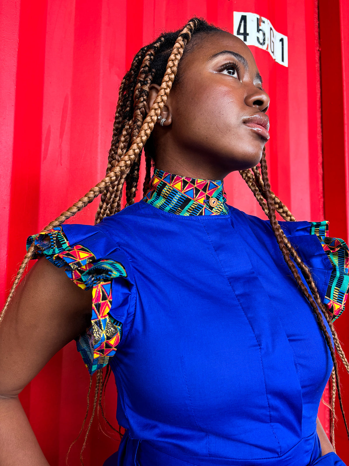 Vulindlela Dress Blue Heritage - DR PACHANGA