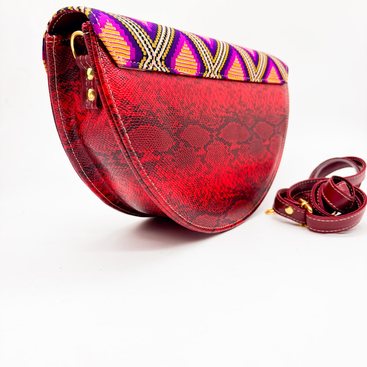 Katlego Red Snake Skin - DR PACHANGA