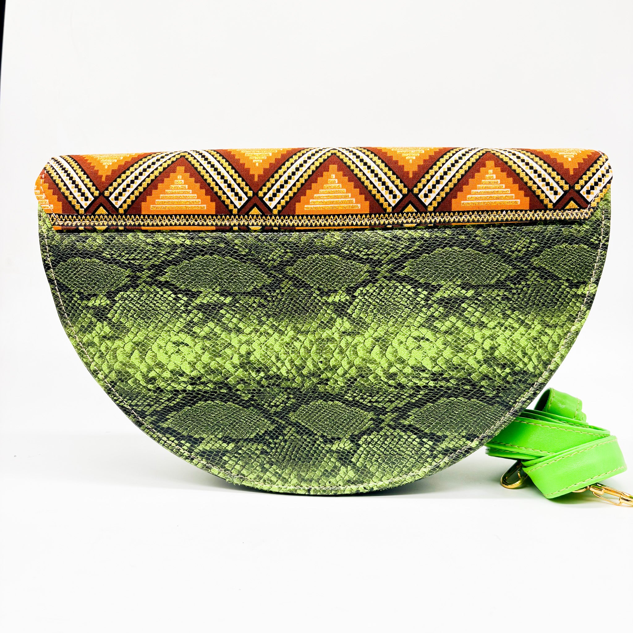 Katlego Green Snake Skin – Dr Pachanga Clothing & Handbags
