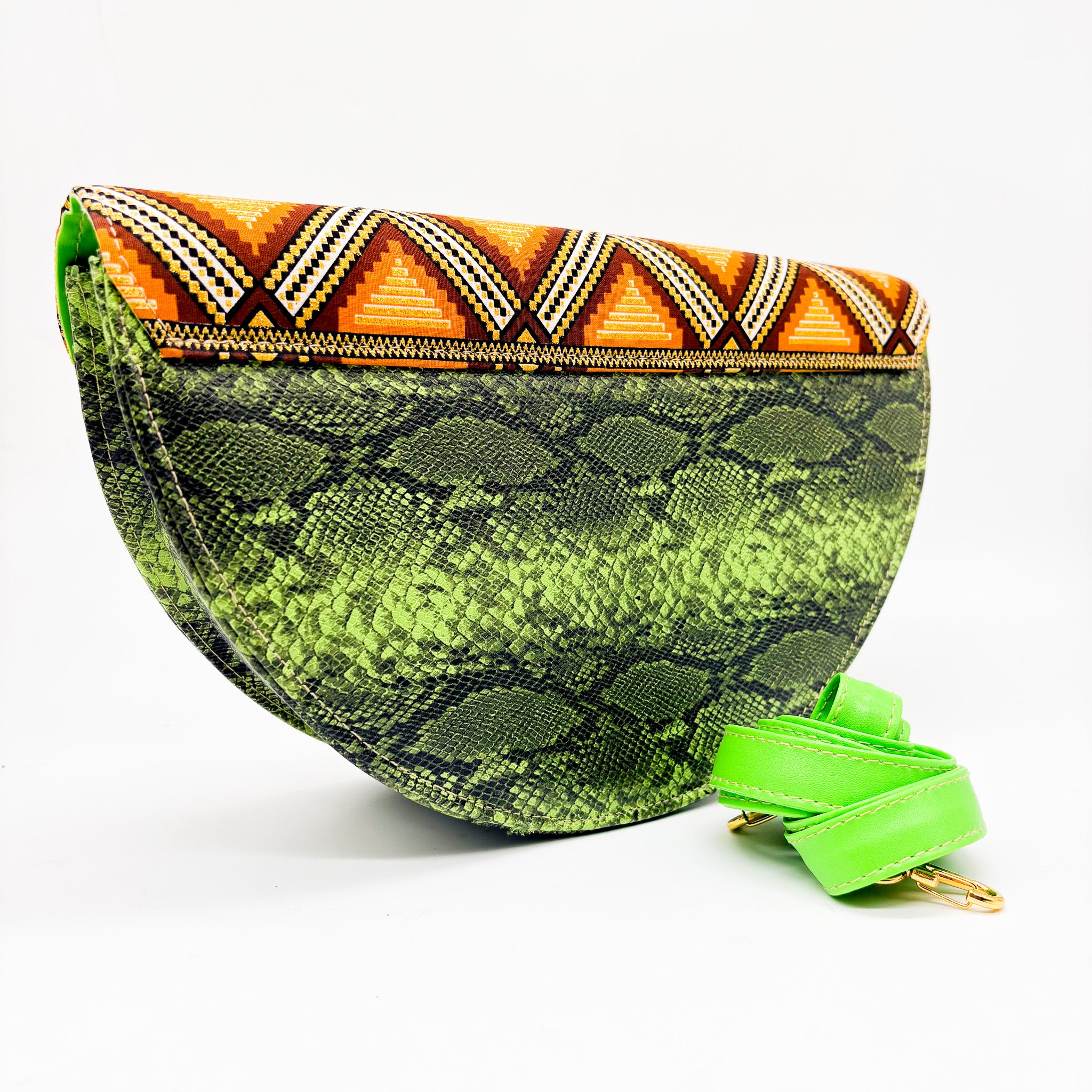 Katlego Green Snake Skin – Dr Pachanga Clothing & Handbags